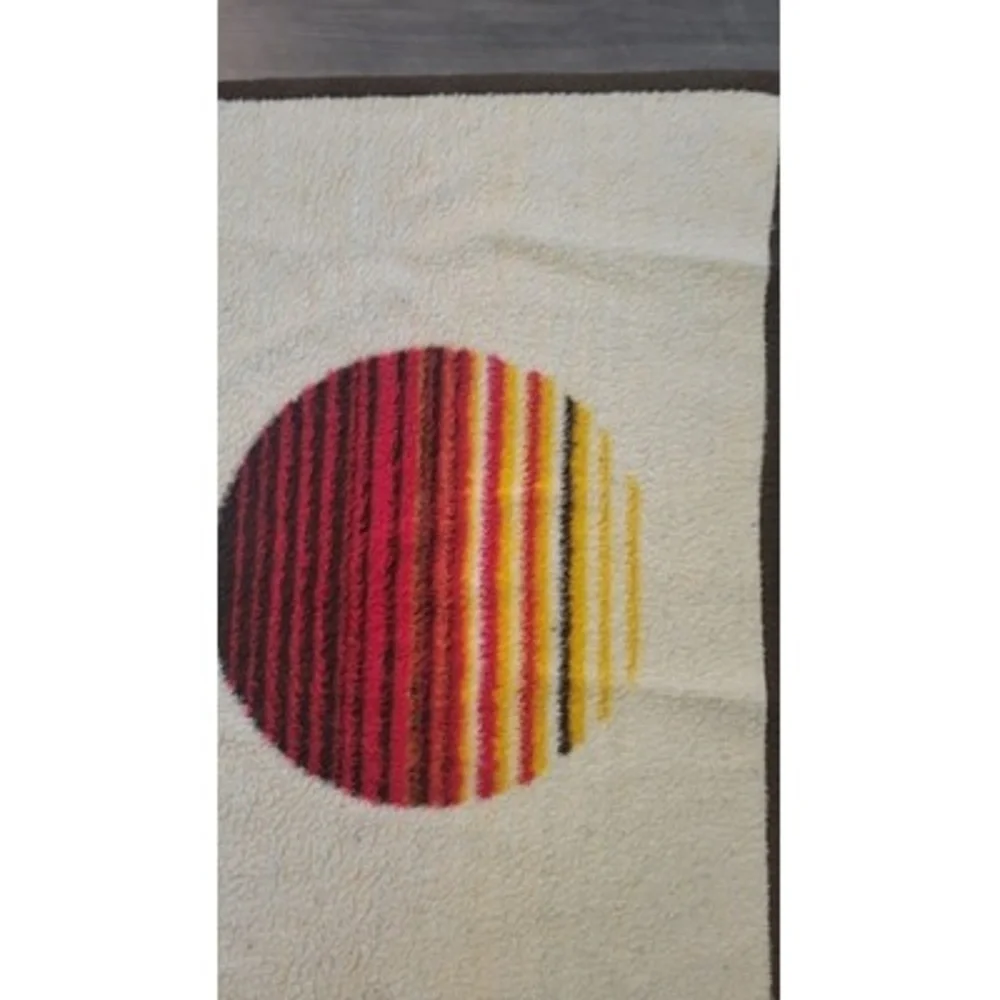 Mid-Century Western Lintex International Acrylic Throw Blanket 71.5x56.5
